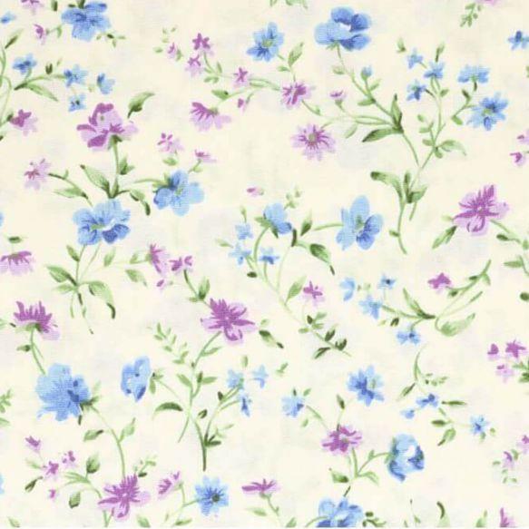 Fabric cotton small flowers 145 cm - per meter